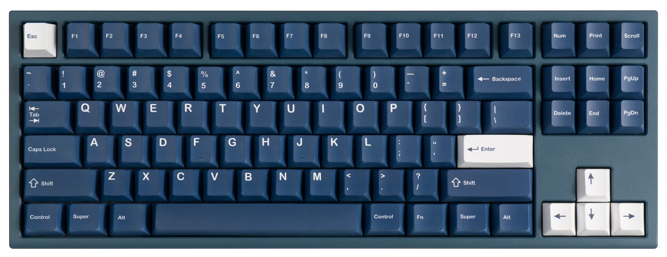 Freebird TKL Navy 自作キーボード KeebsForAll Freebird TKL Mechanical Gaming Keyboard, USB